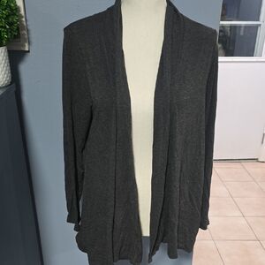 Misia Charcoal Open Front Cardigan